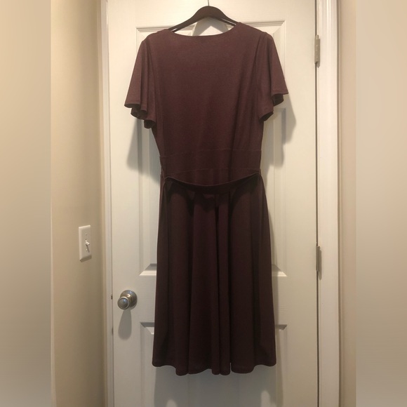 🥳B-DAY SALE❤️BODEN Lara Sparkle Faux Wrap Dress Size US 12L - Picture 3 of 8